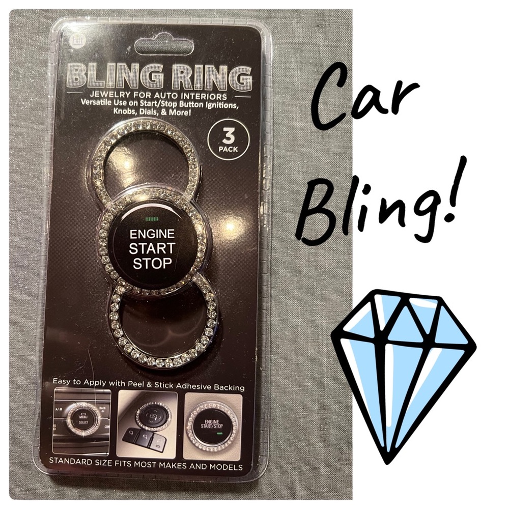 NWT Car Button Bling!